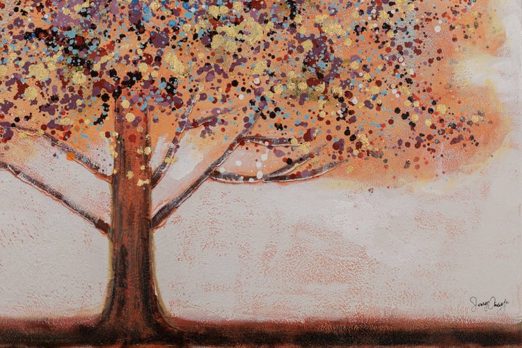 Handgemaltes Gemälde Acrylfarbe 100x70cm Rot