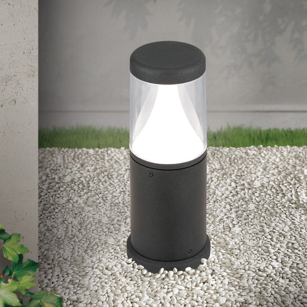 LED Außenleuchte Pollerleuchte 12x30cm Anthrazit