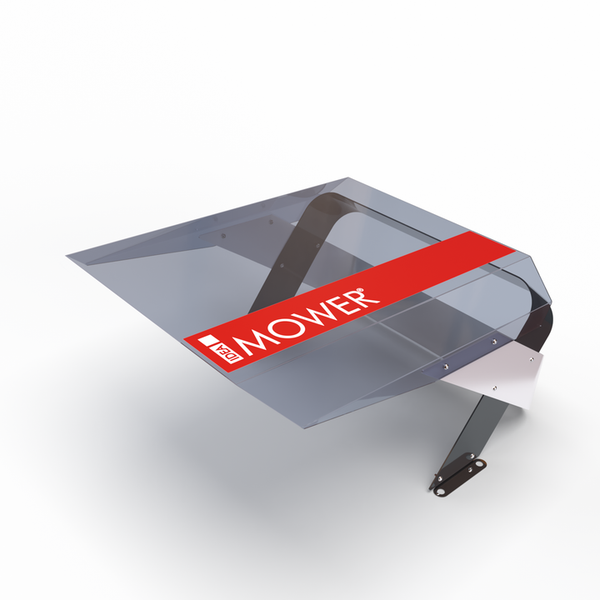 Rasentraktor-Anbaugerät mit Mower Schriftzug