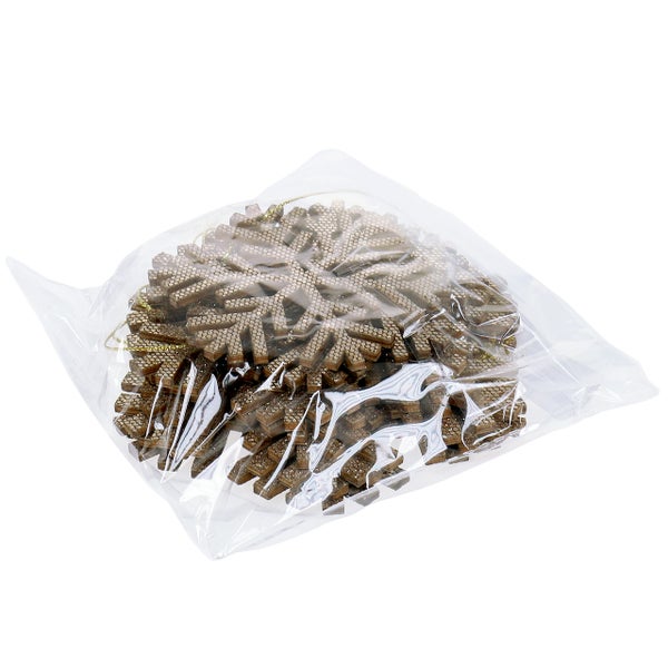 Verpackung mit Schneeflocken zur Dekoration