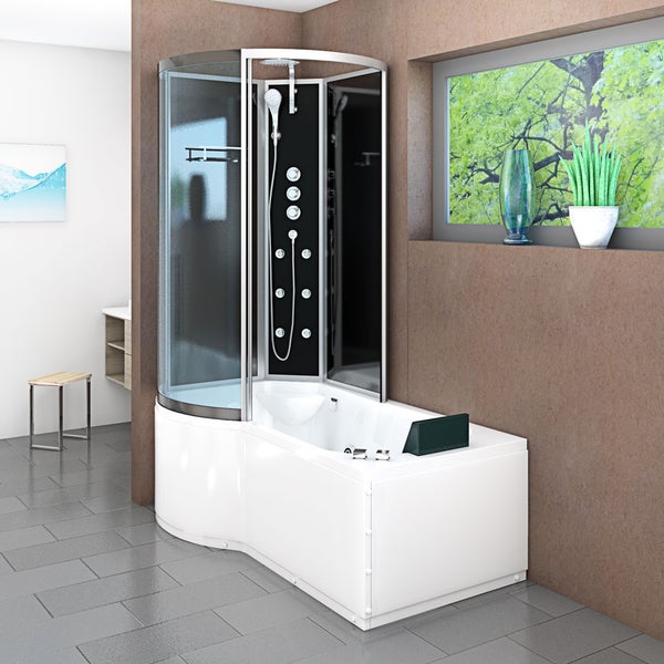 Whirlpool Wanne Duschkabine sw K50-R32-WP-EC 100x1