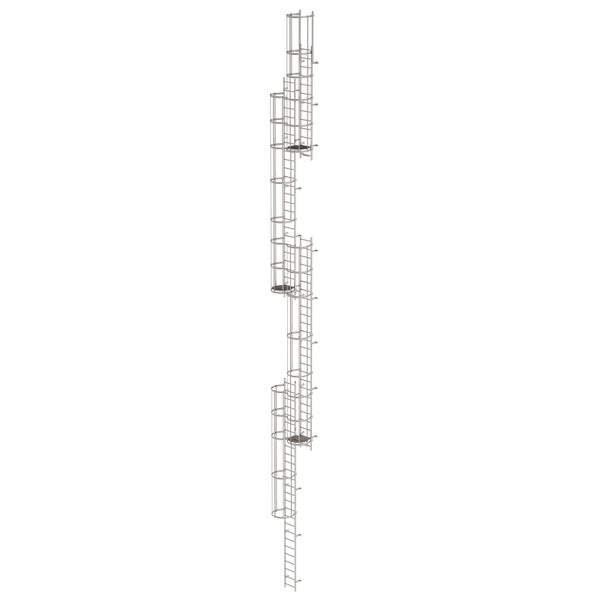 MUNK ortsfeste Steigleitern Edelstahl, 18,76m SH PG2