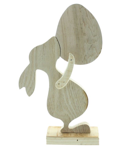 FRANK FLECHTWAREN | Hase Frohe Ostern, HOLZ, 14 x 5 x 23 cm