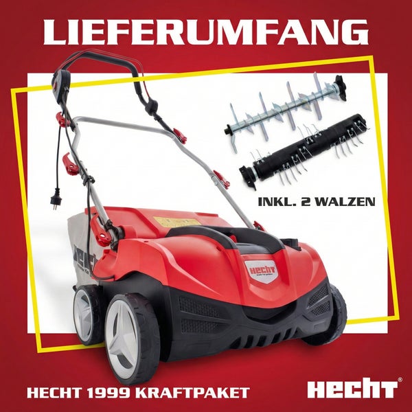 Hecht 1999 Kraftpaket Vertikutierer und Zubehör