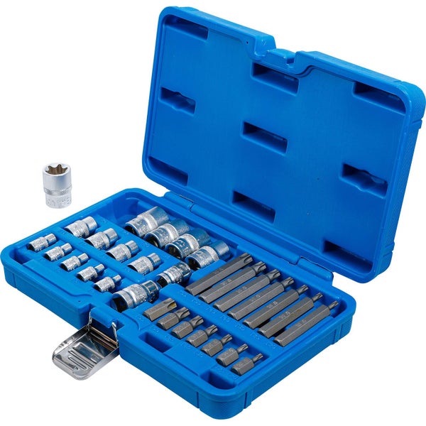 BGS Bit- und Steckschlüssel-Satz E-Profil / T-Profil (für Torx) 30tlg. - 5025