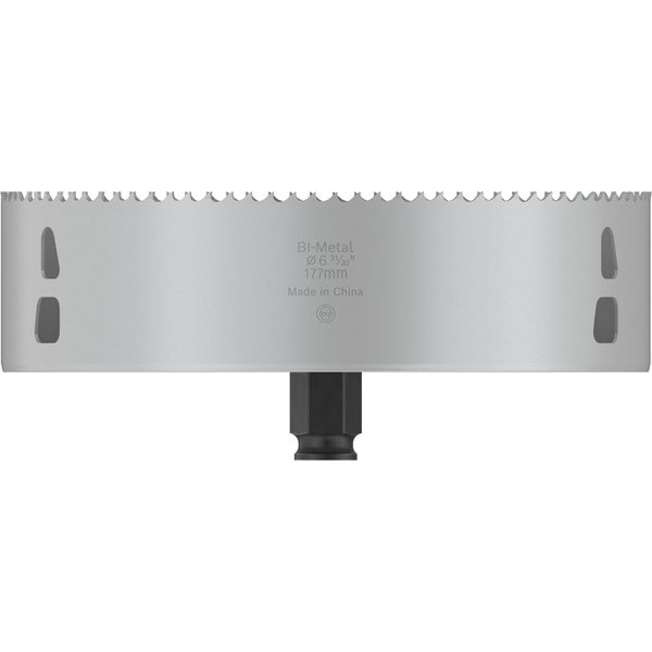 Bimetall Lochsäge mit einem Durchmesser von 177 Millimeter