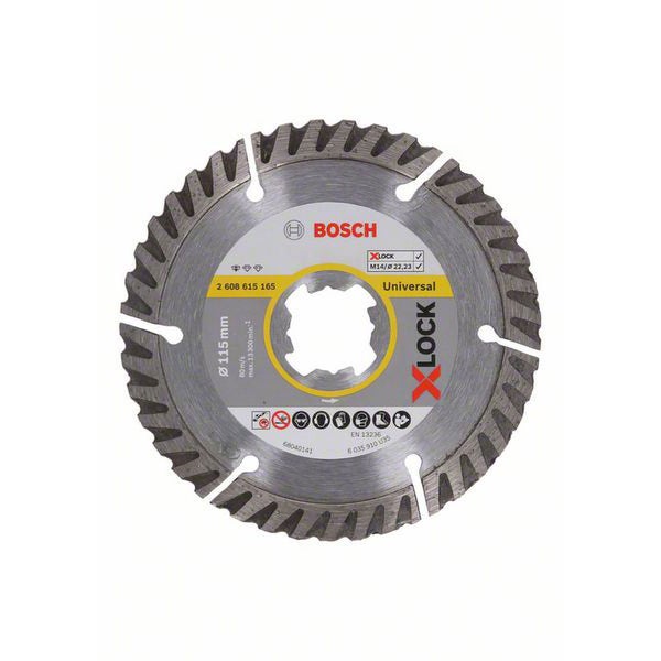 Bosch X-LOCK Trennscheibe Standard for Universal 115 x 22,23 x 1,6 x 10, 2-teilig - 2608615246