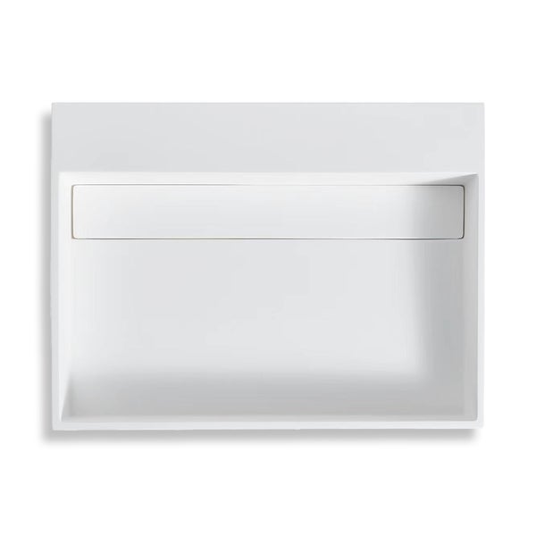 Stilform Wandwaschbecken 60×46×13 cm | aus Mineralguss | Weiß matt