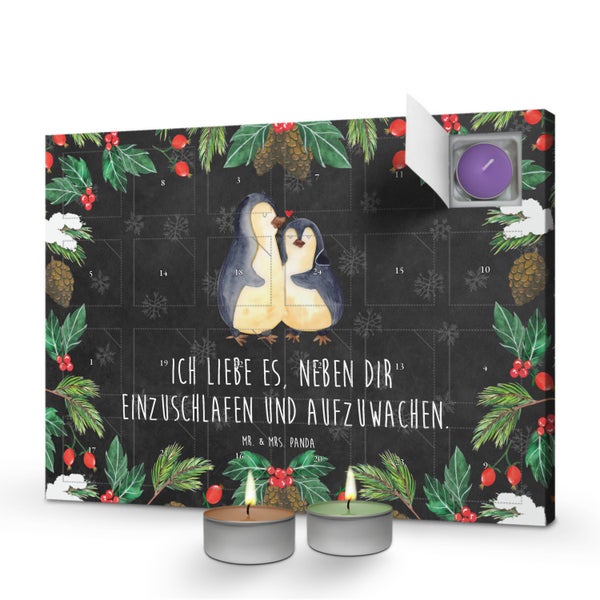 Mr. & Mrs. Panda Duftkerzen Adventskalender Pinguine Einschlafen - Schwarz