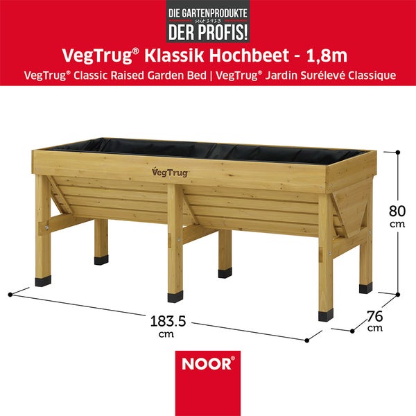 VegTrug® Klassik - Natur - 1,8 m (183x76x80 cm)