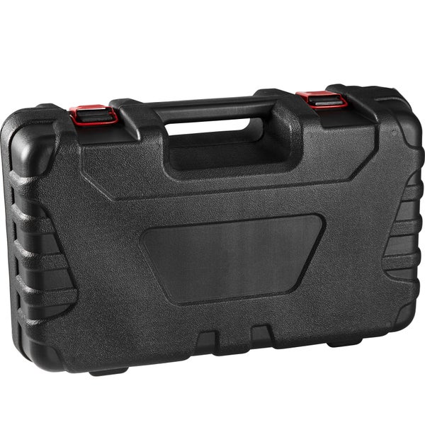 5-teiliges Exzenter Poliermaschinen-Set tectake  inklusive 2 Ersatzkohlen und Transportkoffer 710 W rot
