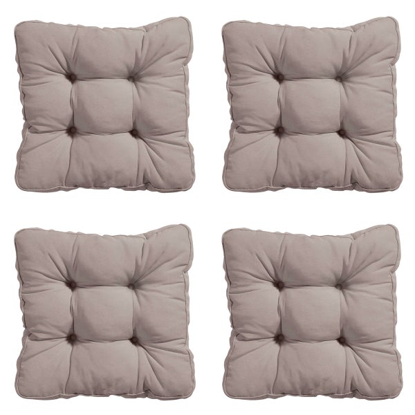 Sitzkissen Florance Panama Jute - Ca. 47x47 cm - 4er-Set
