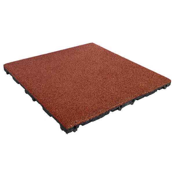 Gummifliese 45 mm - 50 x 50 cm - Rot