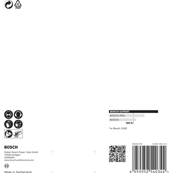 Bosch 5x Expert M480 Schleifnetz für Exzenterschleifer 150 mm G 320 - 2608900696