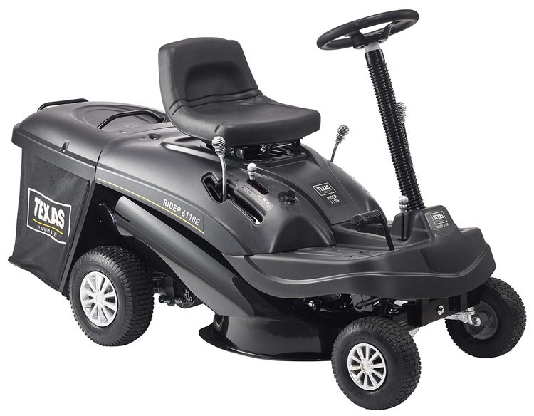 Texas Rider 6110E Aufsitzmäher mit Grasfangkorb für die Rasenpflege