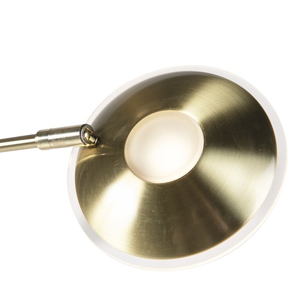 Nahaufnahme einer goldenen LED-Leuchte