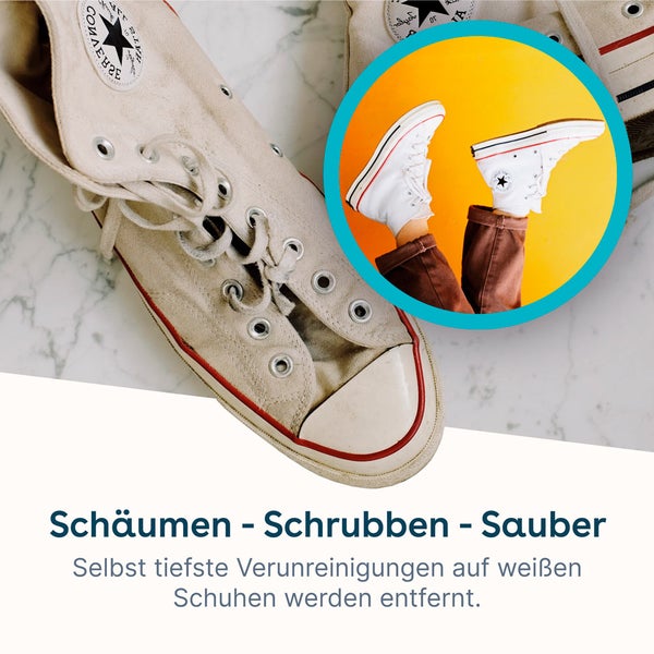 eco:fy Schuh-Reinigungsschaum • Reiniger für Stoff, Leder, Mischgewebe, Membran