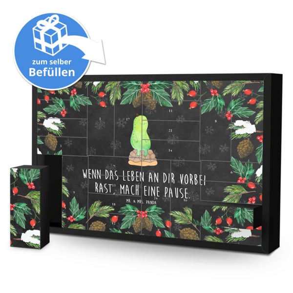 Mr. & Mrs. Panda Befüllbarer Adventskalender Schildkröte Pause - Schwarz