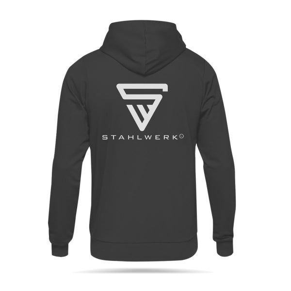 Kapuzenpullover mit Stahlwerk Logo auf der Rückseite