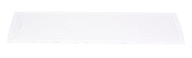 FRANK FLECHTWAREN | Tischläufer Häkelborte, POLYESTER, 40 x 140 cm