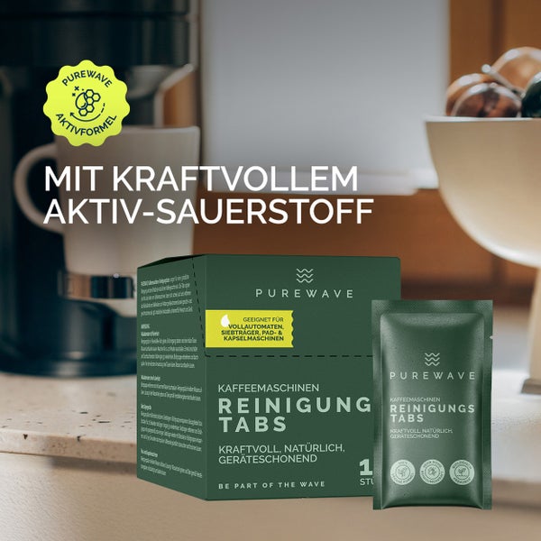 PUREWAVE Kaffeemaschinen Reinigungstabs, 10 stk.
