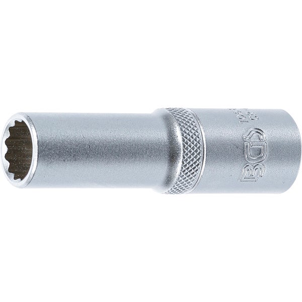 BGS Steckschlüssel-Einsatz Zwölfkant tief Antrieb Innenvierkant 12,5 mm (1/2) SW 13 mm - 10681