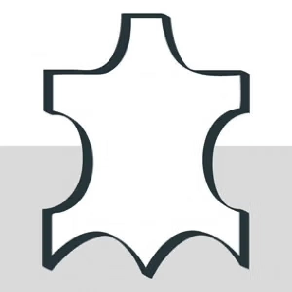Symbol für Echtleder Materialkennzeichnung