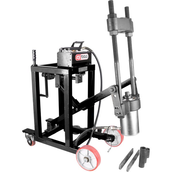 KS Tools Federspanner mit Hydraulikpumpe auf Rollwagen