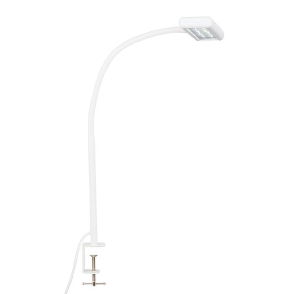 LED Klemmleuchte Tageslicht Kabelschalter 7,5 W weiß Metall-Kunststoff Briloner