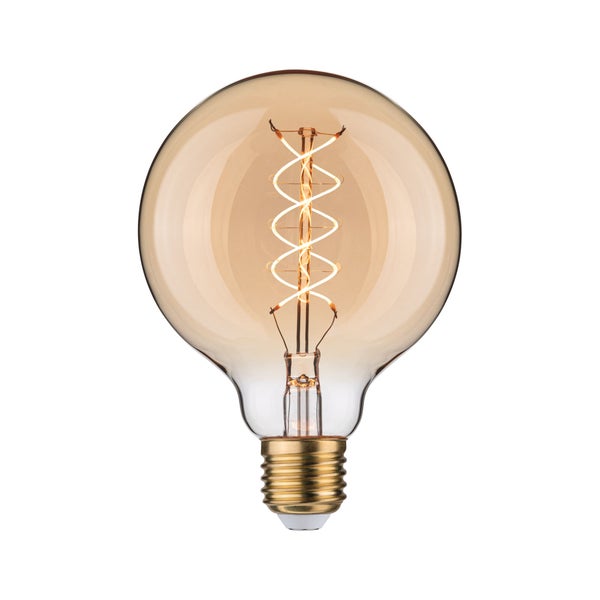 Rustic Shine Standard 230V LED Globe E27 Filament in S-Form 300lm 4,2W 1800K dimmbar Gold