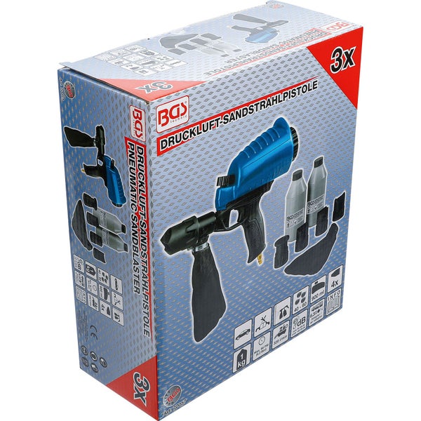 Verpackung einer BGS Druckluft Sandstrahlpistole