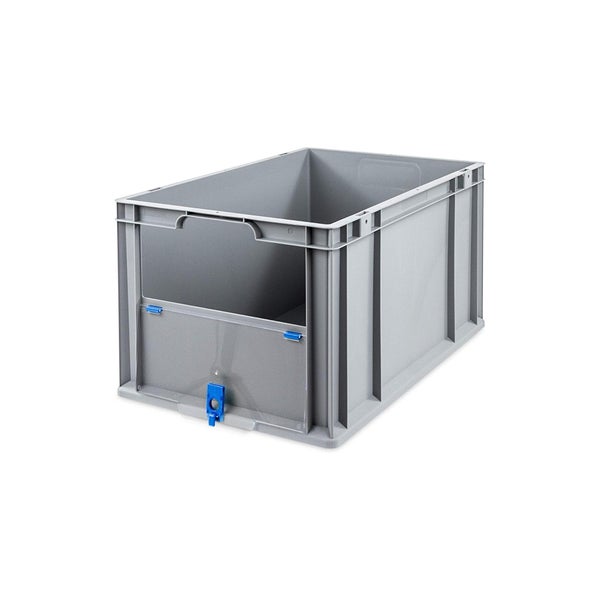 PROREGAL SuperSparSet 3x Eurobox NextGen Insight Cover HxBxT 32 x 40 x 60 65 Liter Hoch/Blau Eurobehälter Transportbox
