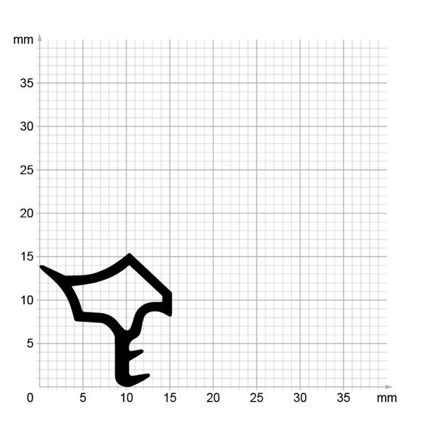 DIWARO. | Stahlzargendichtung SZ039 | weiß | 5 Meter
