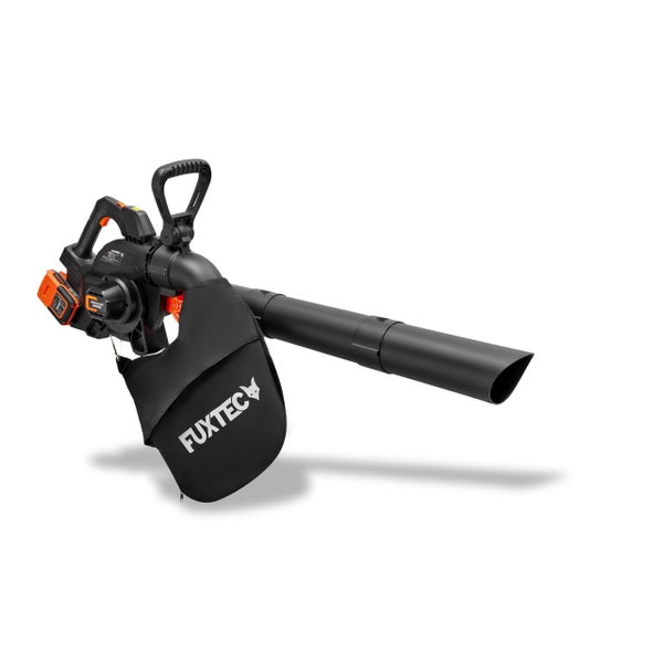 Akkubetriebener Laubsauger mit Fangsack von Fuxtec