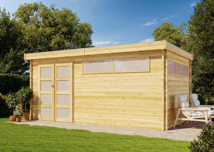 Alpholz Gerätehaus Modern 330x320 Gartenhaus aus Holz, HORNBACH