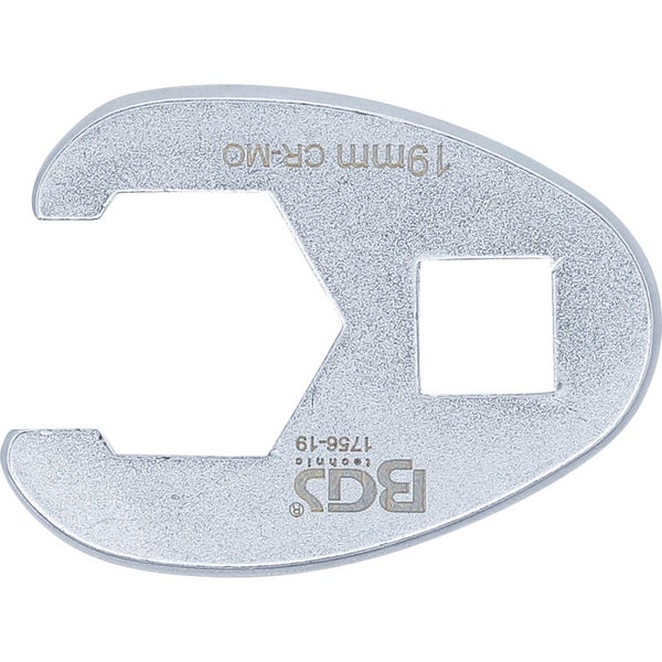 BGS Hahnenfußschlüssel Antrieb Innenvierkant 10 mm (3/8) SW 19 mm - 1756-19