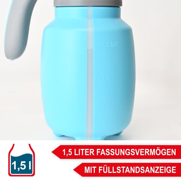 ONBEST Drucksprüher 1,5 Liter mit Metalllanze und Handgriff für Garten und Haushalt.