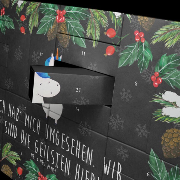 Mr. & Mrs. Panda Befüllbarer Adventskalender Einhorn Mann - Schwarz