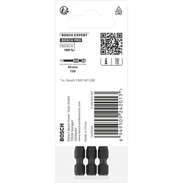 Bosch PRO Torx Impact Bit T40 55 mm 2-tlg. - 2608522533