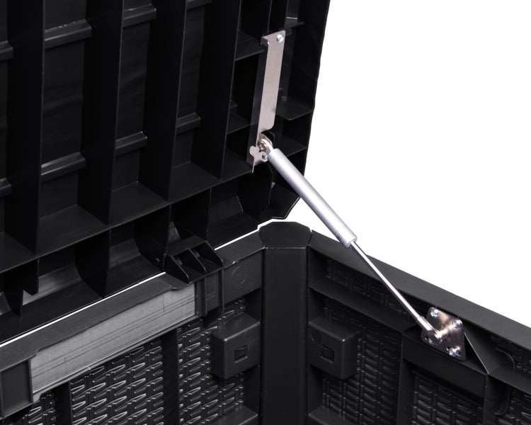 Ondis24 Kissenbox Sitztruhe Nevada kompakt 120 L anthrazit, Aufbewahrungsbox, Box