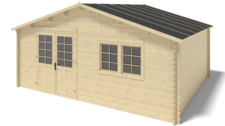 Gartenhaus, Gerätehaus 30m2 - 6x5m - 40mm