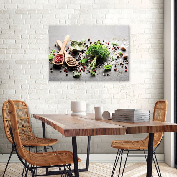 Leinwandbild Küche Gewürze Modern Bilder 120X80 cm