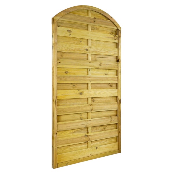 Holzzaun mit Bogenabschluss für den Garten