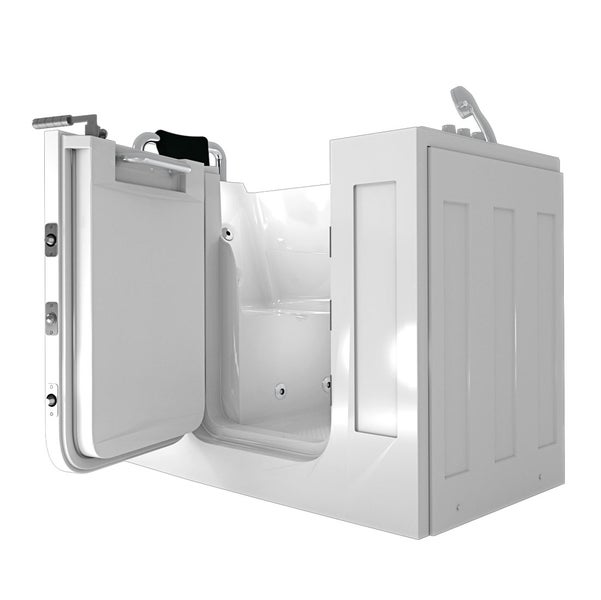 Sitzwanne Whirlpool Wanne mit Tür S07WP-TH-B-L 140x76cm