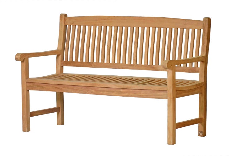 Gartenbank Teakholz 2-Sitzer 130 cm Teak Gartenbank für Terrasse Garten Balkon