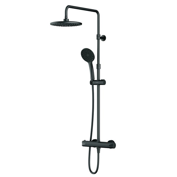 AM.PM Duschsäule inkl. Thermostat F07TA422 Hit  Schwarz matt