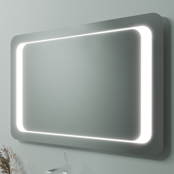 Badezimmermöbel Set mit Spiegel mit LED Beleuchtung | Elba