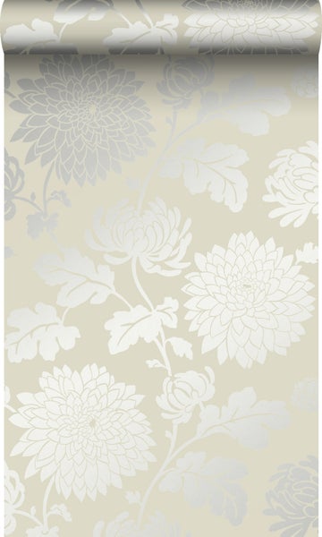 Origin Wallcoverings Tapete Blumen Beige - 53 cm x 10,05 m - 326147