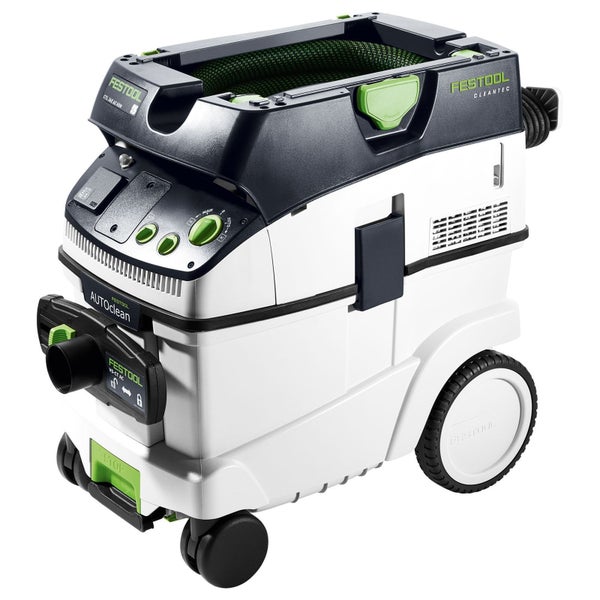 Festool Absaugmobil Cleantec CTL 36 E AC HDN mit Autoclean Funktion, Rollen und Schlauchdepot.