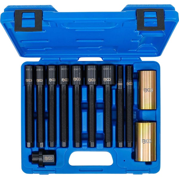 BGS Werkzeugsatz mit Gewindereparatureinsätzen in blauem Koffer